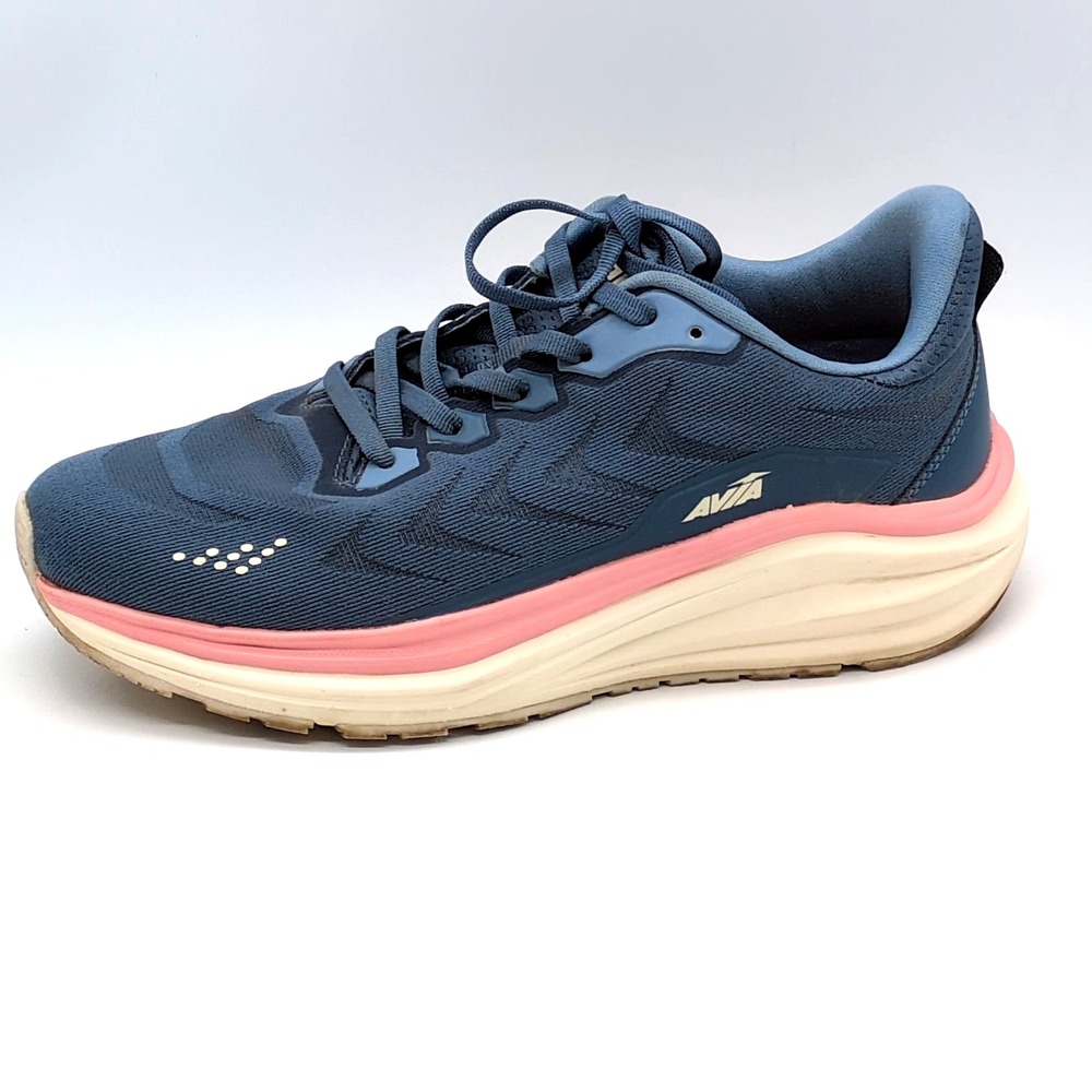 Avia Sneakers Womens Avi-Move Blue 7.5 Running Shoes Memory Foam Comfort